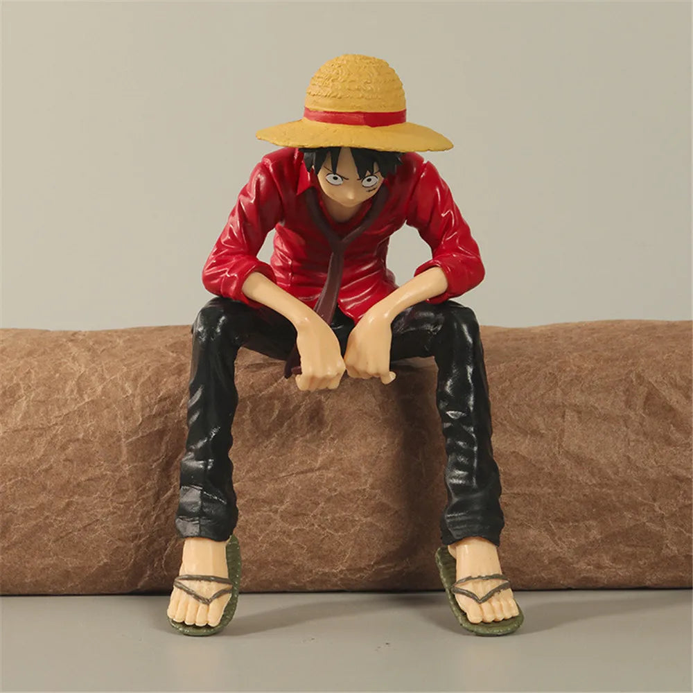 13cm Anime One Piece Monkey D. Luffy Straw Hat PVC Action Figure Collectible Doll Figurine Model Toys Kids Gifts