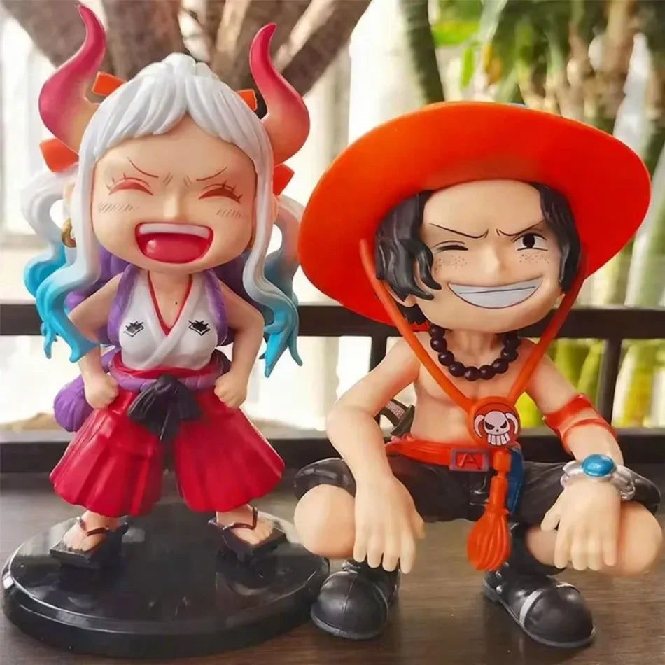 13cm One Piece Ace Yamato Anime Characters Action Figures PVC Childrens Model Figurine Toy Gift Collectibles