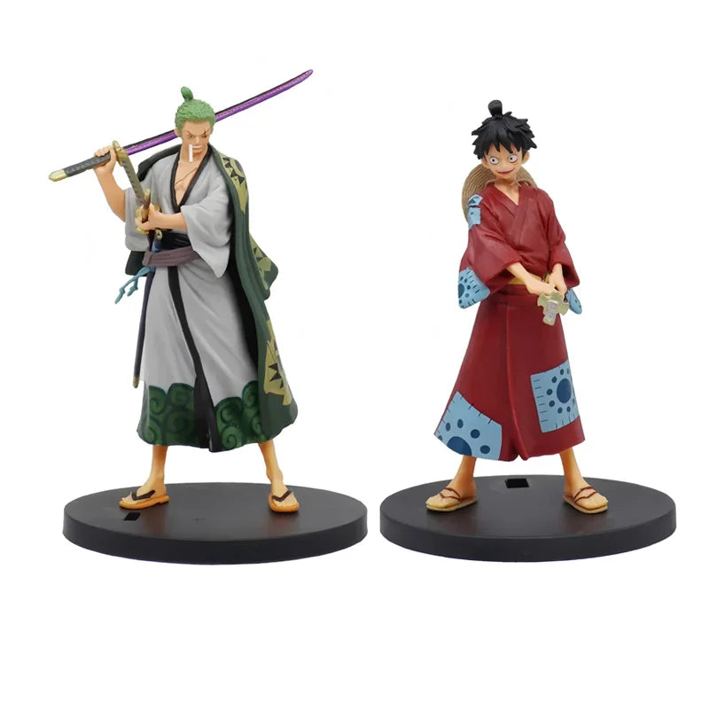 New One Piece Anime Figure toy Fire Fist Luffy Ace Sanji Battle Model Dolls PVC sabo Action Figurine Zoro Ghost Three-Knife Toys