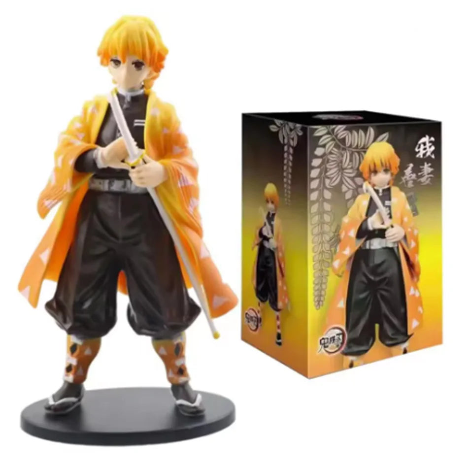Anime Demon Slayer Figure Kamado Tanjirou Nezuko Action Figures Model Toys Zenitsu Figurine Inosuke Kimetsu No Yaiba Figura