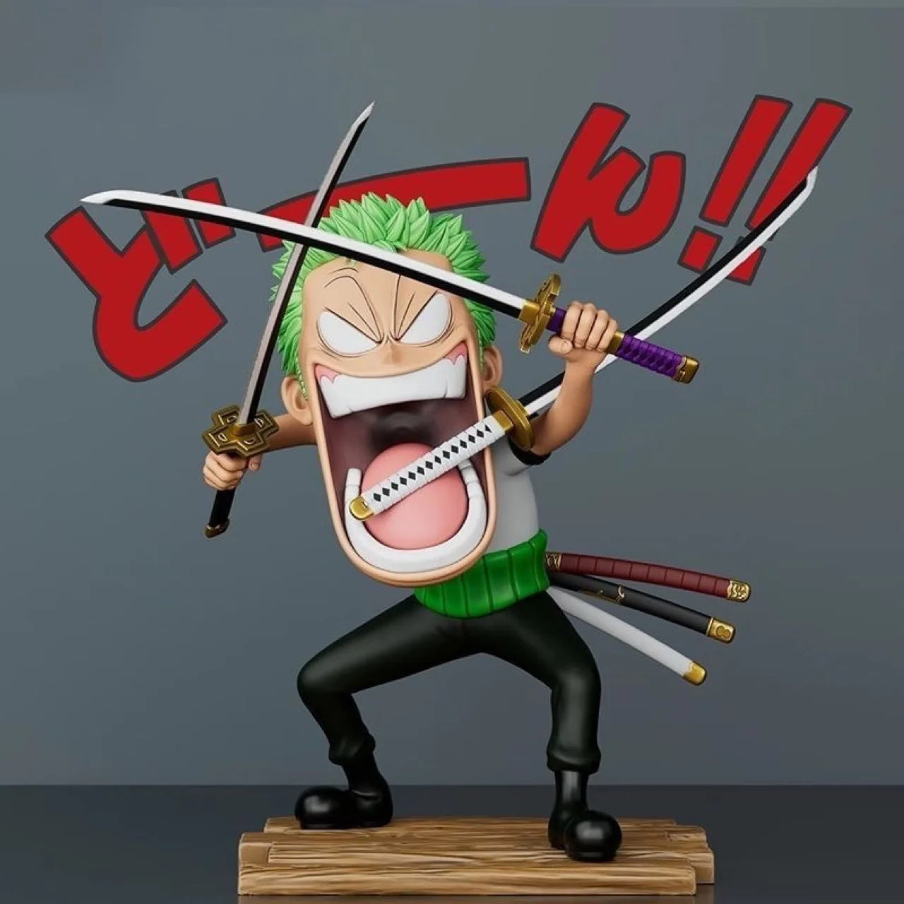 In Stock Piece Three Hungry Crew Luffy Zoro Sanji Action Figure Statue Anime Desktop Ornament Birthday Graduation Gift For Fans