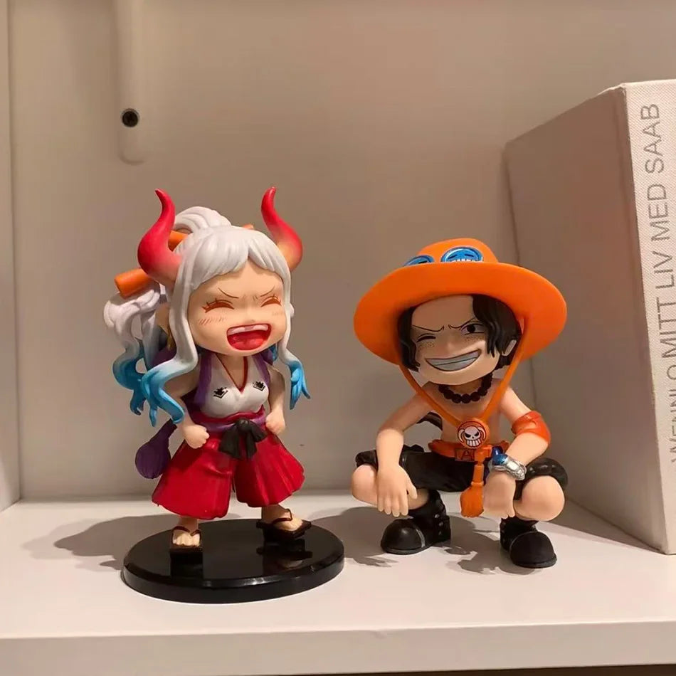 13cm One Piece Ace Yamato Anime Characters Action Figures PVC Childrens Model Figurine Toy Gift Collectibles
