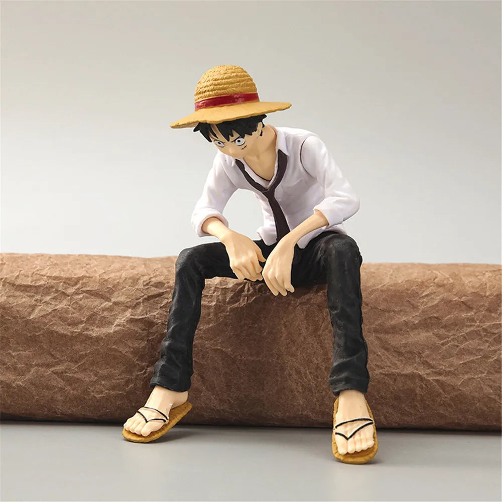 13cm Anime One Piece Monkey D. Luffy Straw Hat PVC Action Figure Collectible Doll Figurine Model Toys Kids Gifts