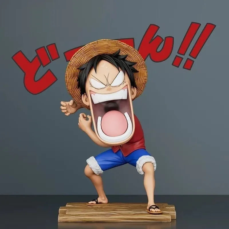 In Stock Piece Three Hungry Crew Luffy Zoro Sanji Action Figure Statue Anime Desktop Ornament Birthday Graduation Gift For Fans