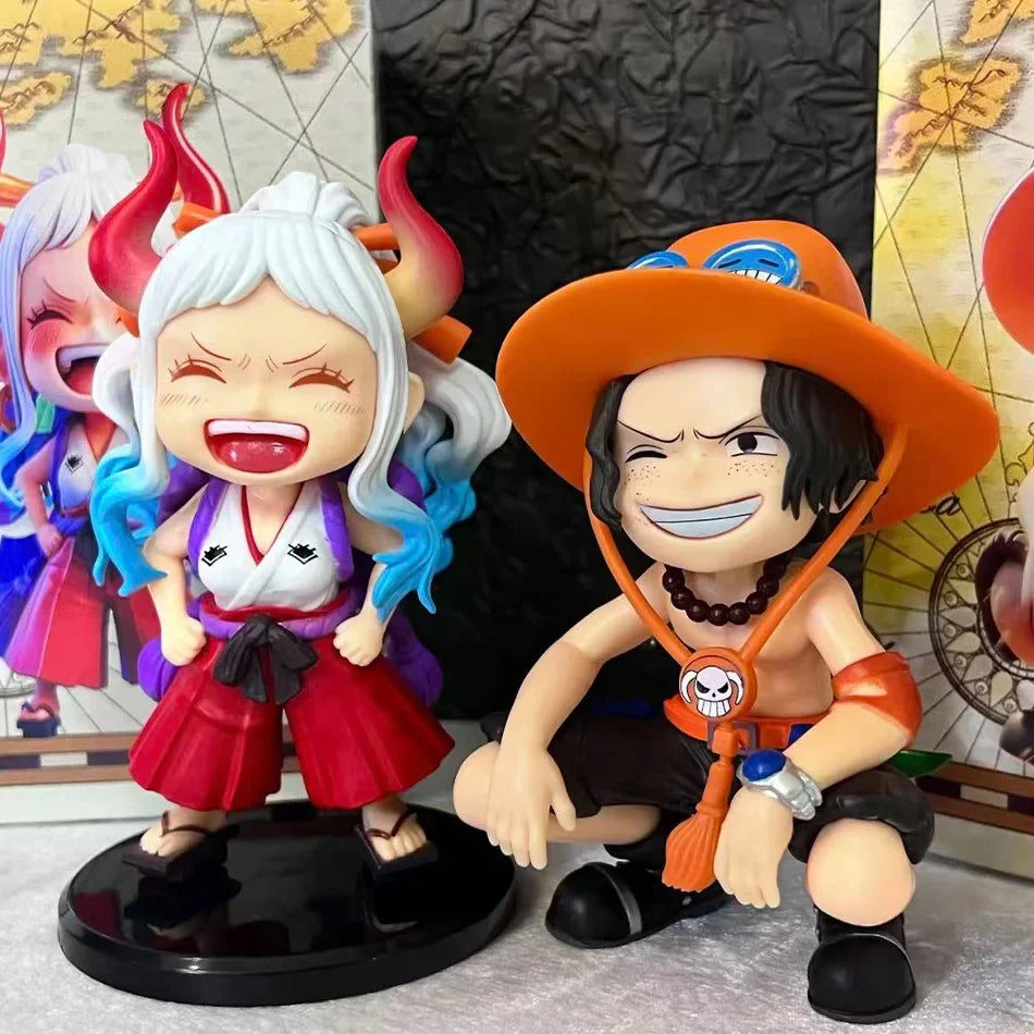 13cm One Piece Ace Yamato Anime Characters Action Figures PVC Childrens Model Figurine Toy Gift Collectibles