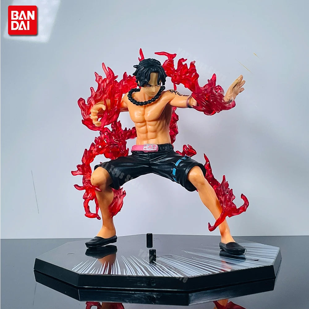 One Piece Anime Luffy Ace Sanji Zoro Battle Model Action Figure Fire Fist Sabo Three-Knife Ghost Dolls PVC Toys New