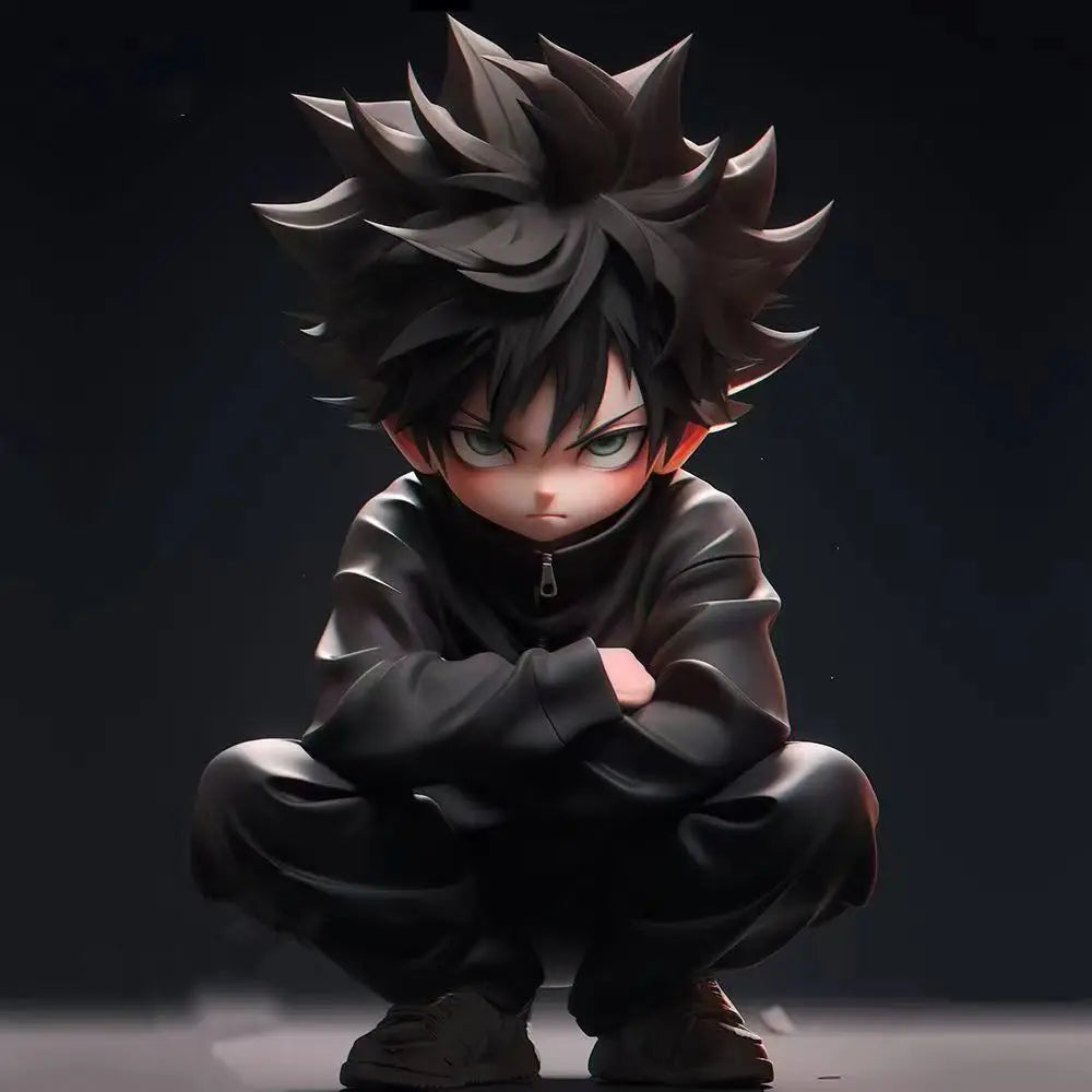 Jujutsu Kaisen figure - crouching Satoru Gojo collectible toy, model prize for display in car or PC case, birthday gift