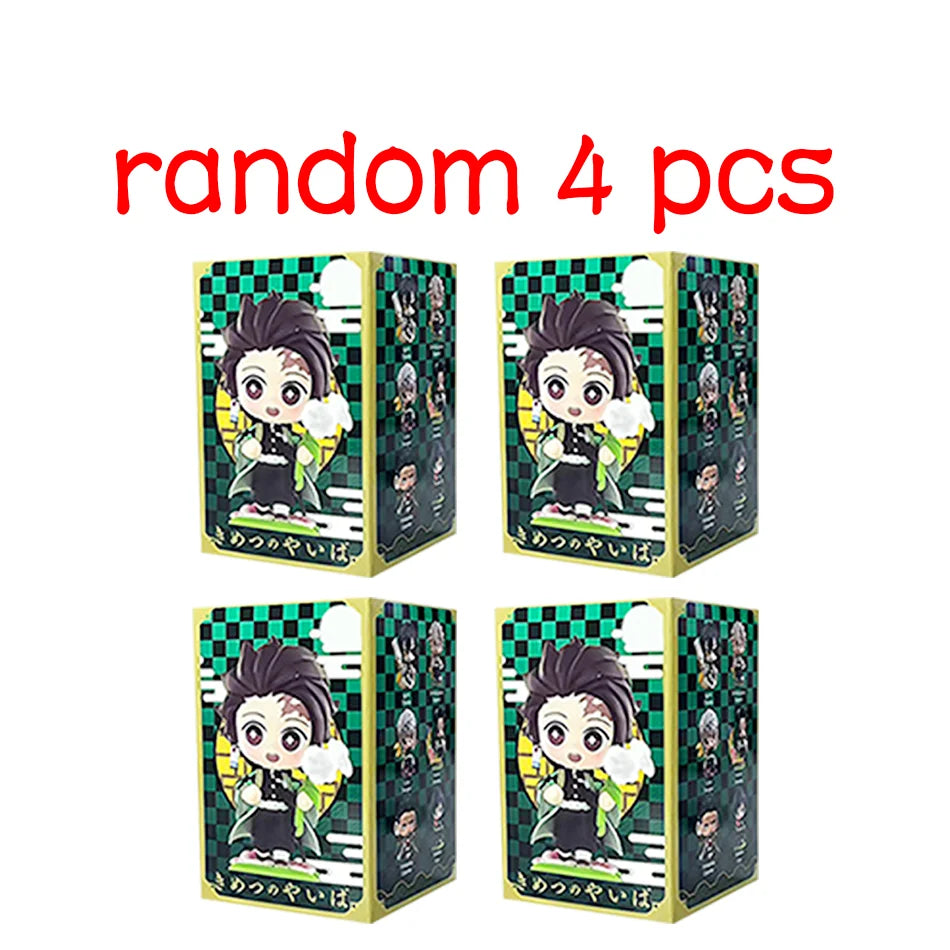 Demon Slayer Tanjiro Kamado Nezuko Anime Cartoon Figure Blind Box Creative Personalized Statue Model Ornament Surprise Gift Box