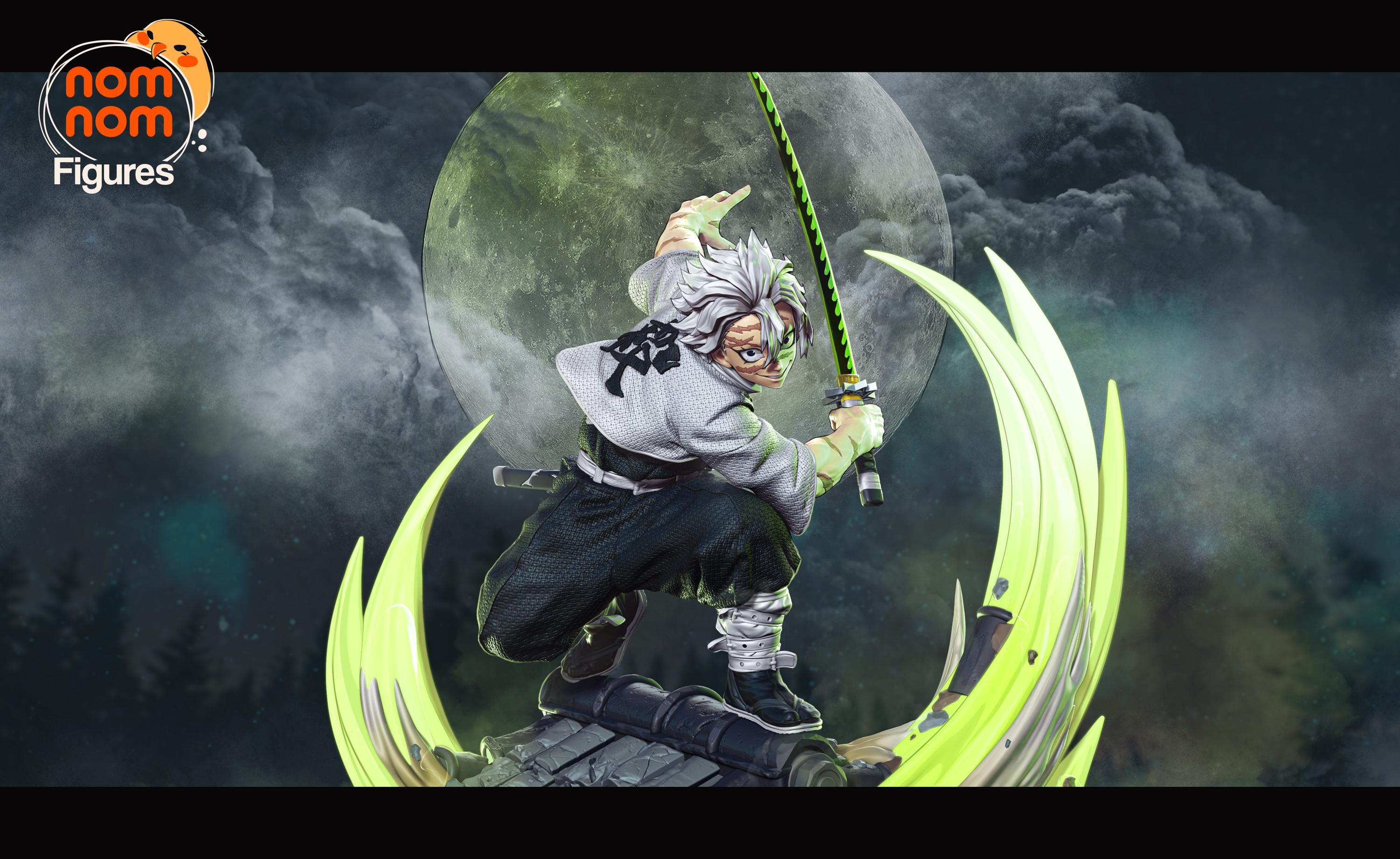 Windy Demon Slayer | Unpainted Garage Kit Resin Figure | Nomnom Figures