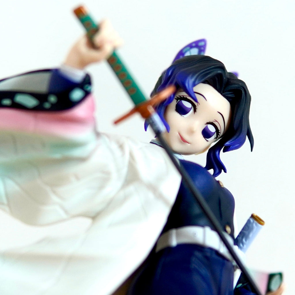 Demon Slayer Shinobu Kocho Figure | Kimetsu No Yaiba Insect Hashira Statue | Elegant Butterfly Pose Manga Character Display