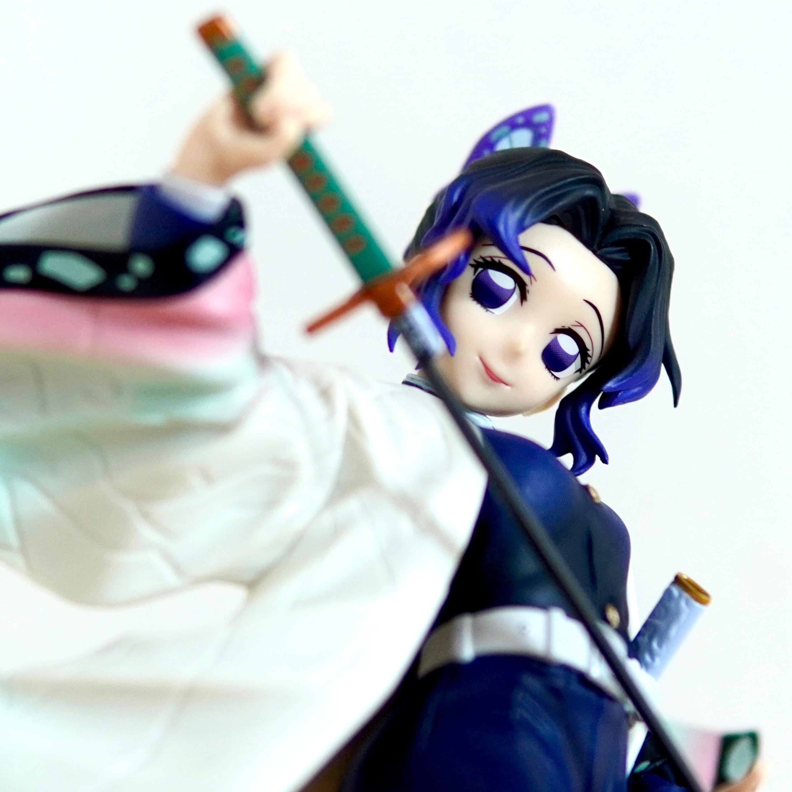 Demon Slayer Shinobu Kocho Figure | Kimetsu No Yaiba Insect Hashira Statue | Elegant Butterfly Pose Manga Character Display