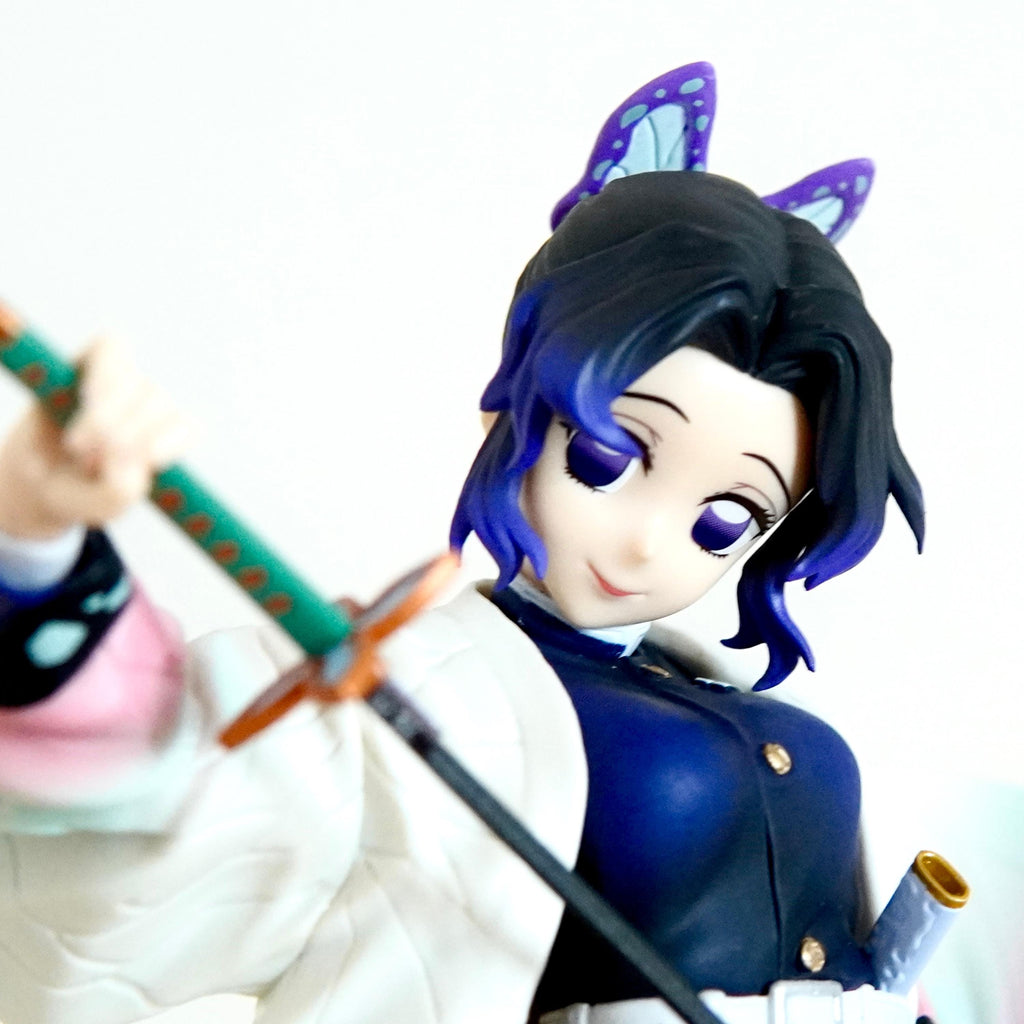 Demon Slayer Shinobu Kocho Figure | Kimetsu No Yaiba Insect Hashira Statue | Elegant Butterfly Pose Manga Character Display