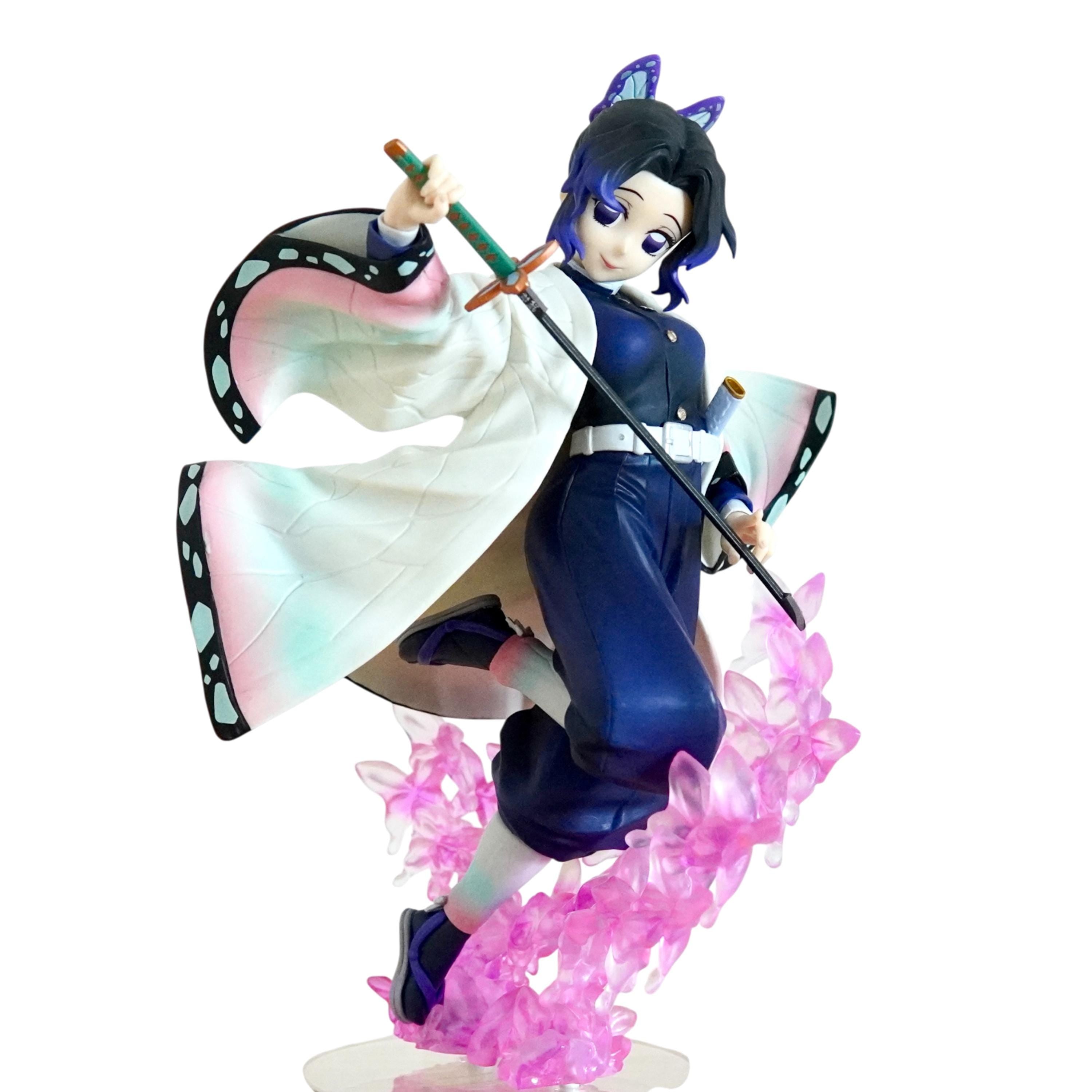 Demon Slayer Shinobu Kocho Figure | Kimetsu No Yaiba Insect Hashira Statue | Elegant Butterfly Pose Manga Character Display