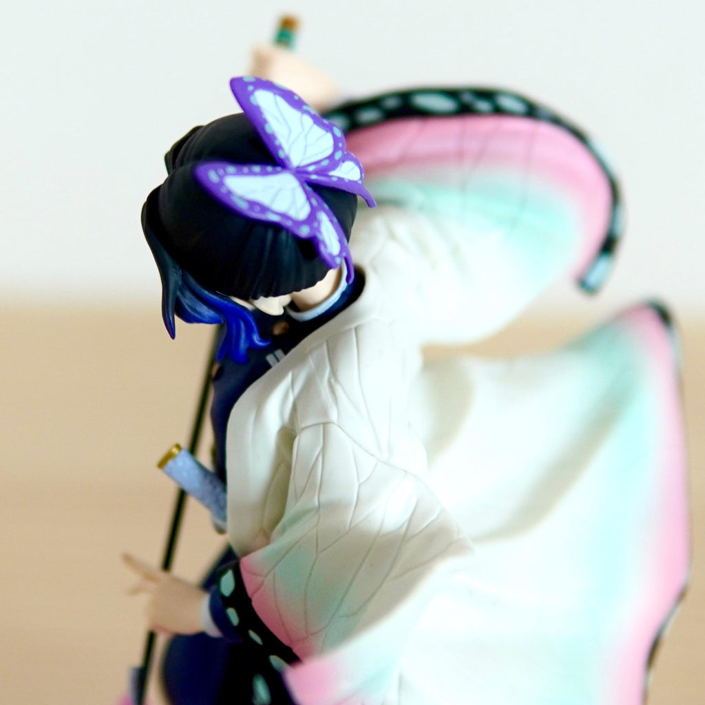 Demon Slayer Shinobu Kocho Figure | Kimetsu No Yaiba Insect Hashira Statue | Elegant Butterfly Pose Manga Character Display