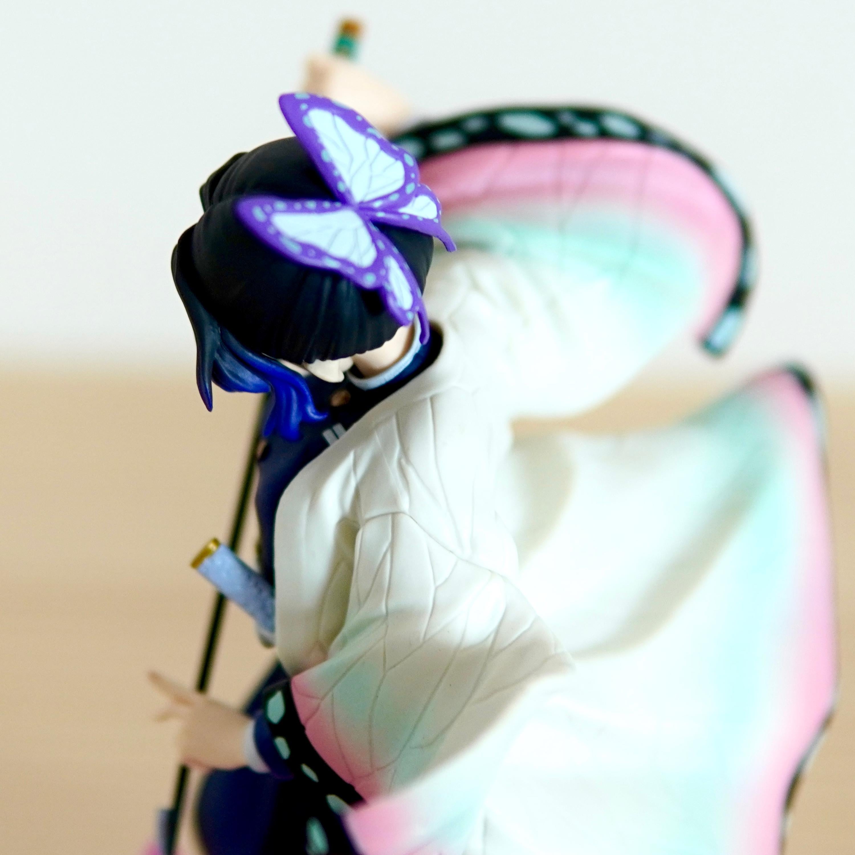 Demon Slayer Shinobu Kocho Figure | Kimetsu No Yaiba Insect Hashira Statue | Elegant Butterfly Pose Manga Character Display