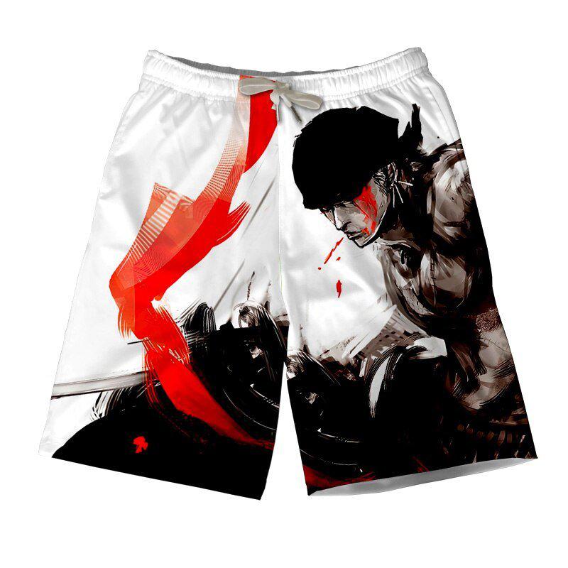 One Piece Zoro Red Short